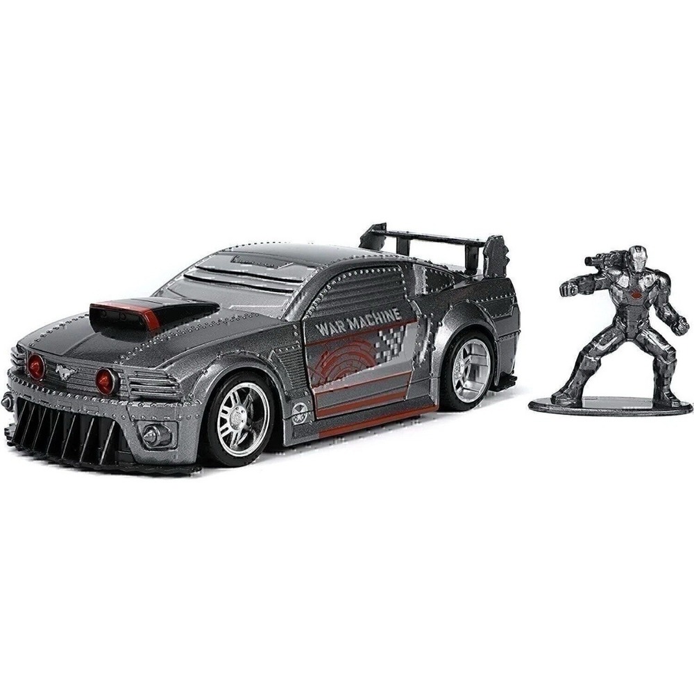 Jada Toys Marvel 1:32 2006 Ford Mustang GT Die-cast Car with 1.65" War...